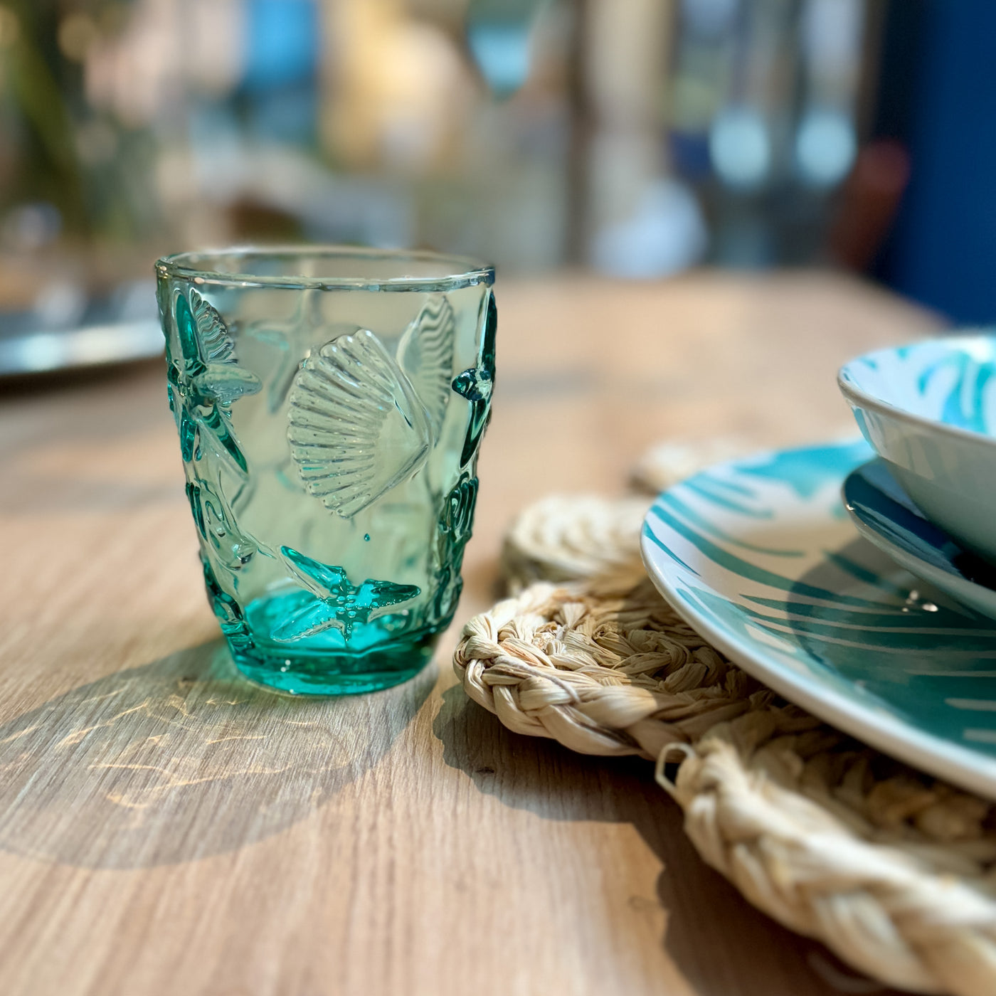 Menaje hogar Cristalería Vasos Cristal Verde