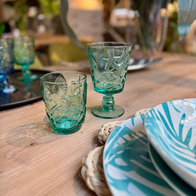 Menaje hogar Cristalería Vasos Cristal Verde