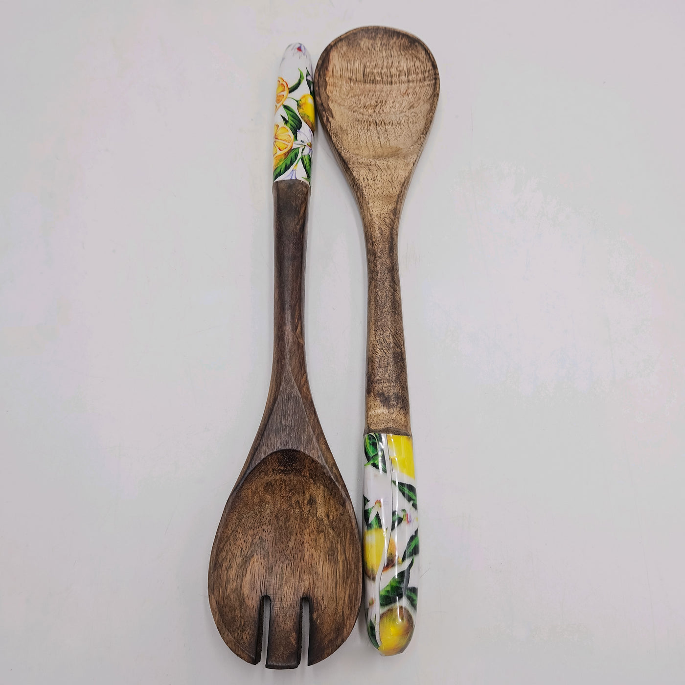 Menaje hogar Cubertería Juego de ensalada Madera Amarillo