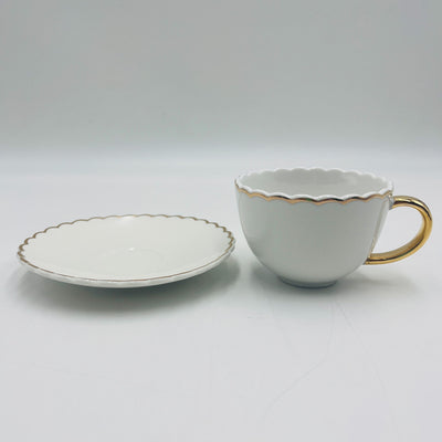 Menaje hogar Tazas y teteras Juego de tazas Porcelana Blanco