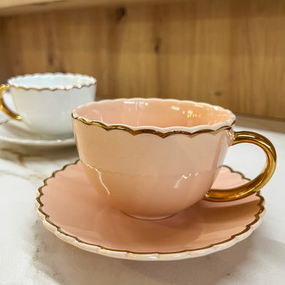 Menaje hogar Tazas y teteras Juego de tazas Porcelana Rosa