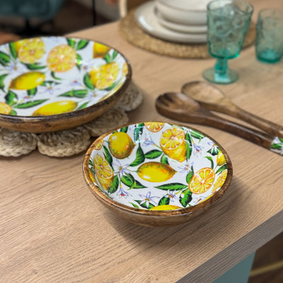 Menaje hogar Vajillas Cuencos Madera Amarillo