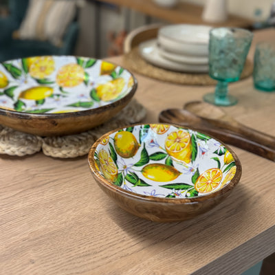 Menaje hogar Vajillas Cuencos Madera Amarillo