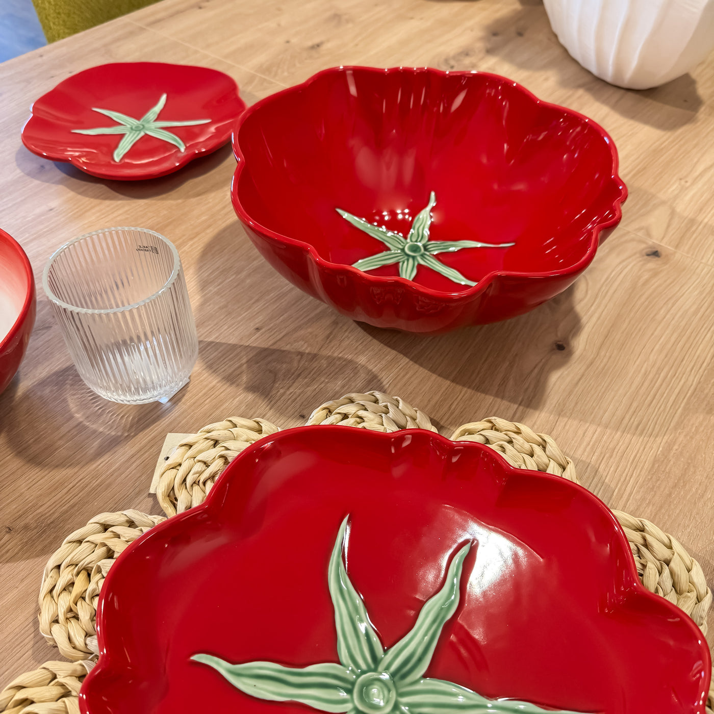 Menaje hogar Vajillas Ensaladeras Cerámica Rojo