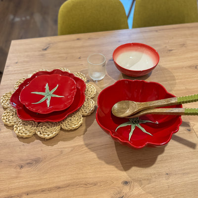 Menaje hogar Vajillas Ensaladeras Cerámica Rojo
