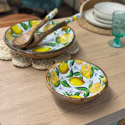 Menaje hogar Vajillas Platos Madera Amarillo