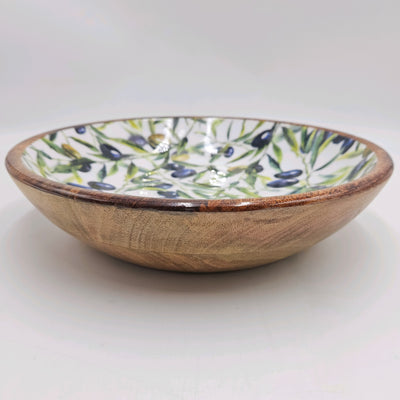 Menaje hogar Vajillas Platos Madera Verde