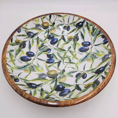 Menaje hogar Vajillas Platos Madera Verde