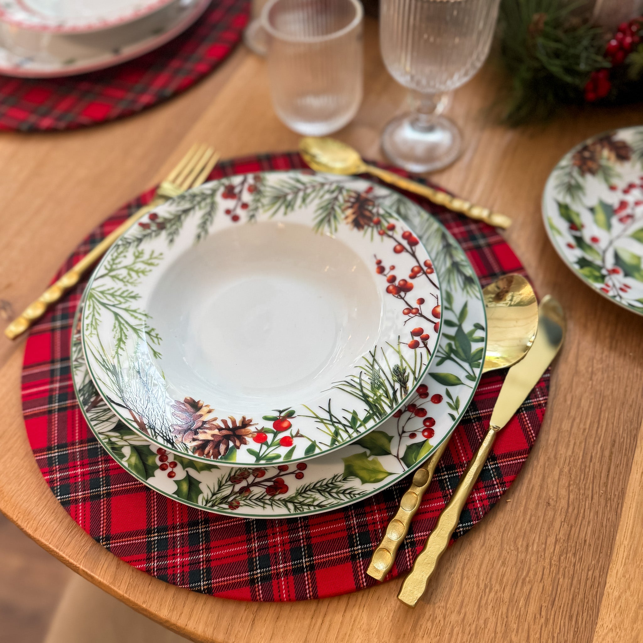 Menaje hogar Vajillas Porcelana Verde