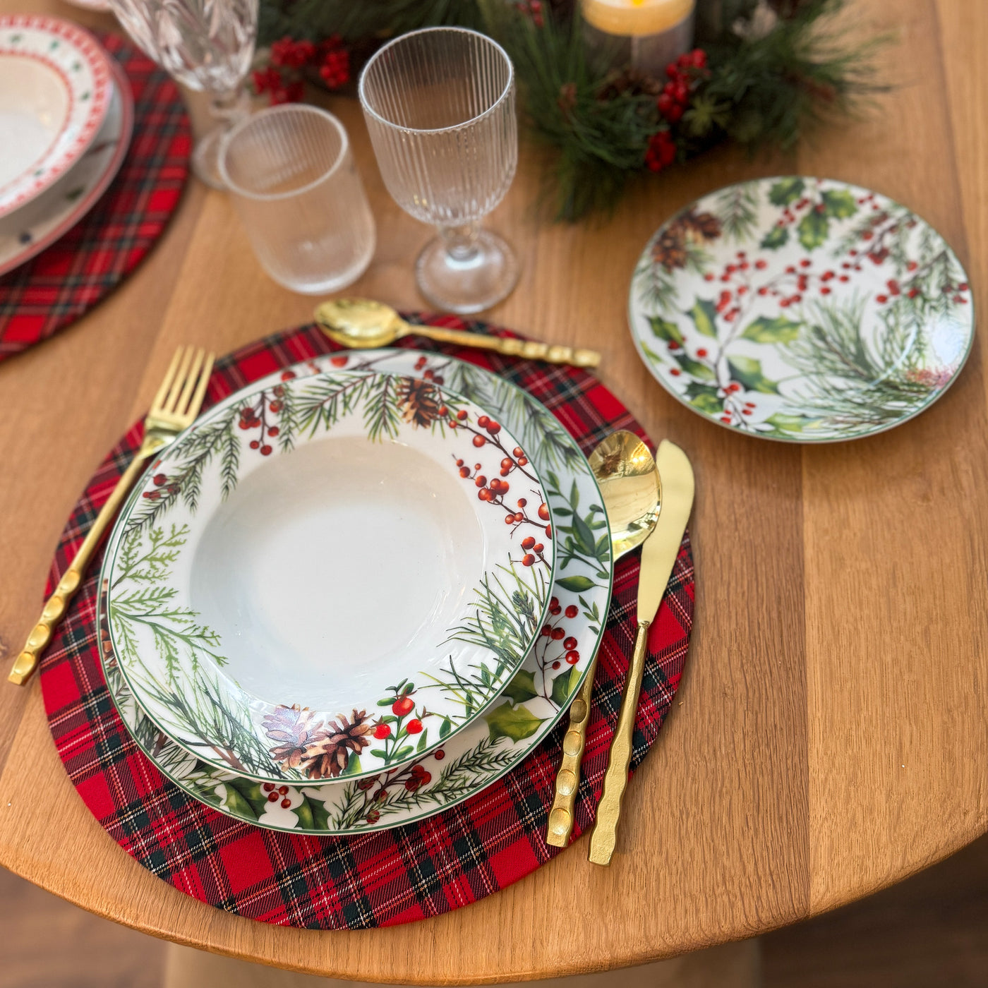 Menaje hogar Vajillas Porcelana Verde