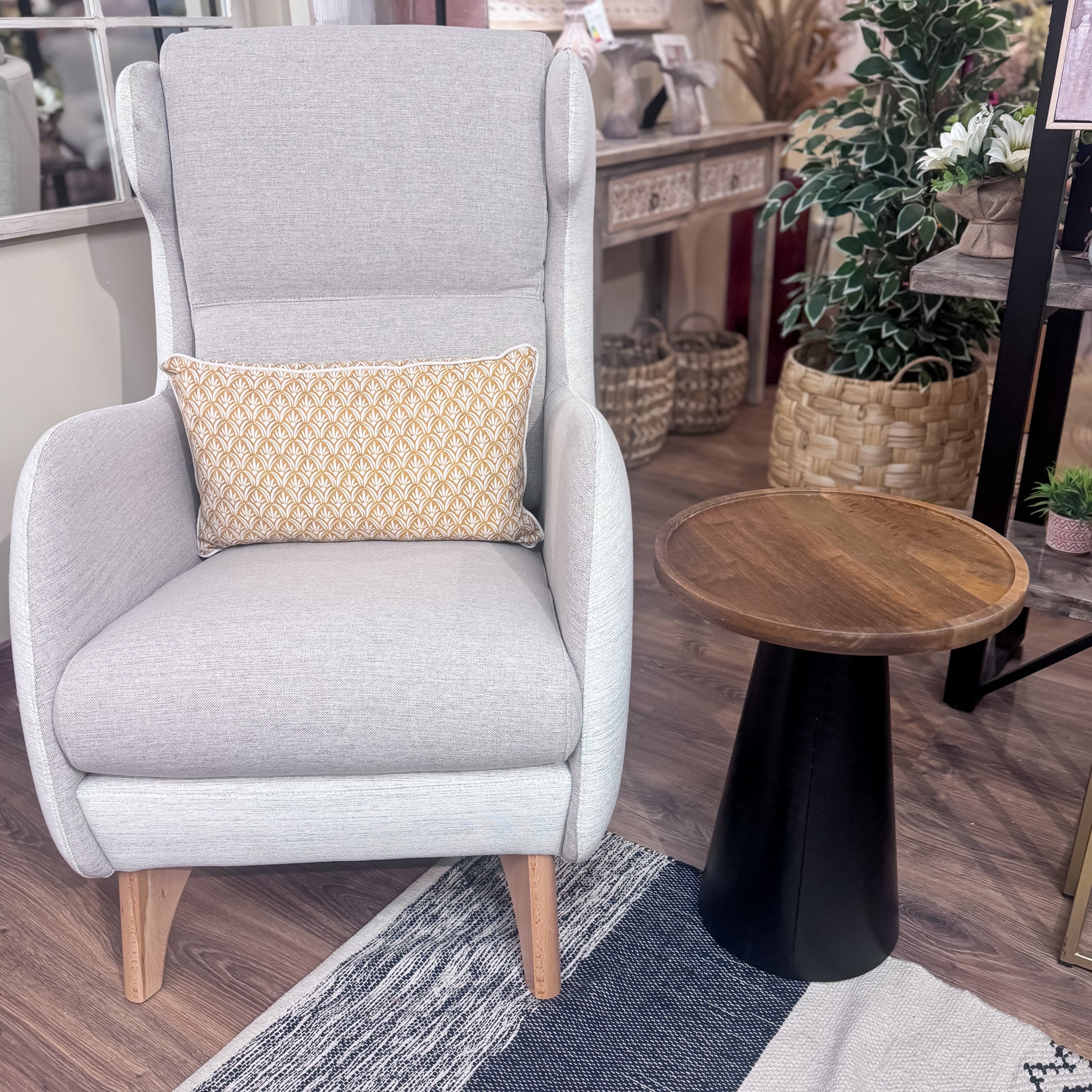 Muebles Mesas Auxiliares Madera Natural