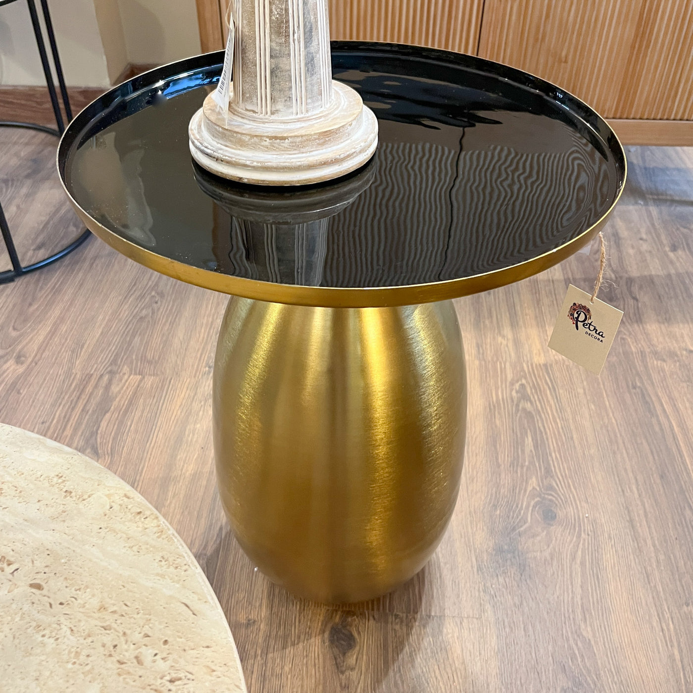 Muebles Mesas Auxiliares Metal Dorado