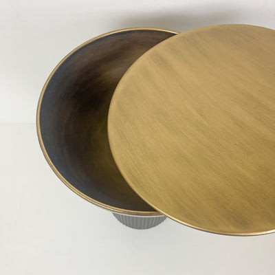 Muebles Mesas Auxiliares Metal Dorado