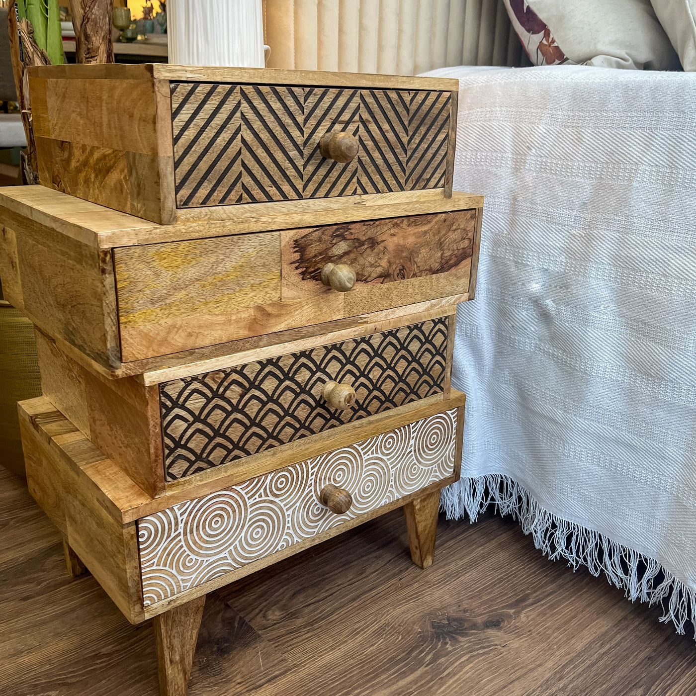 Muebles Mesillas Madera Natural