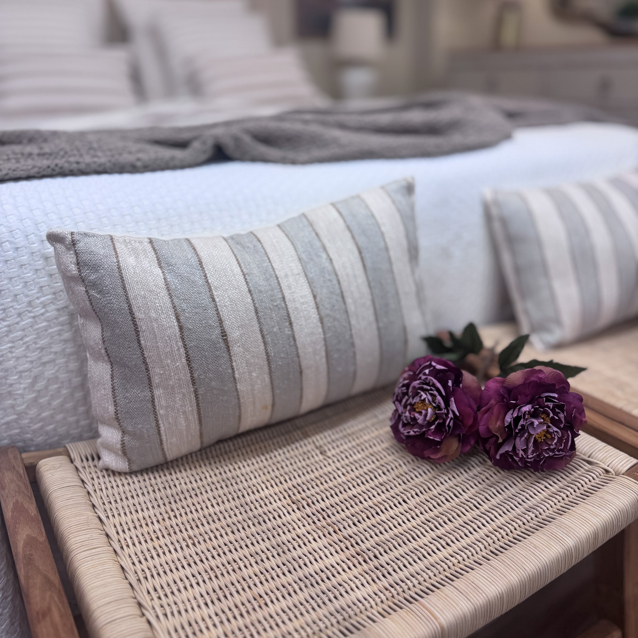 Textil Cojines Algodón Azul