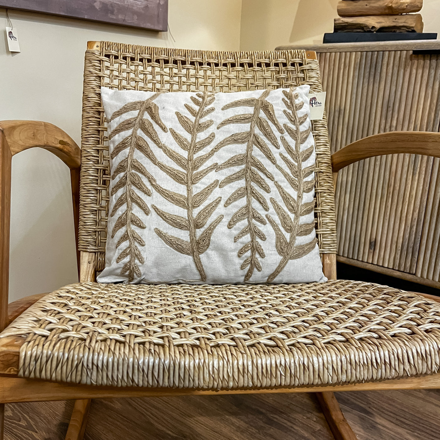 Textil Cojines Fibras naturales Beige