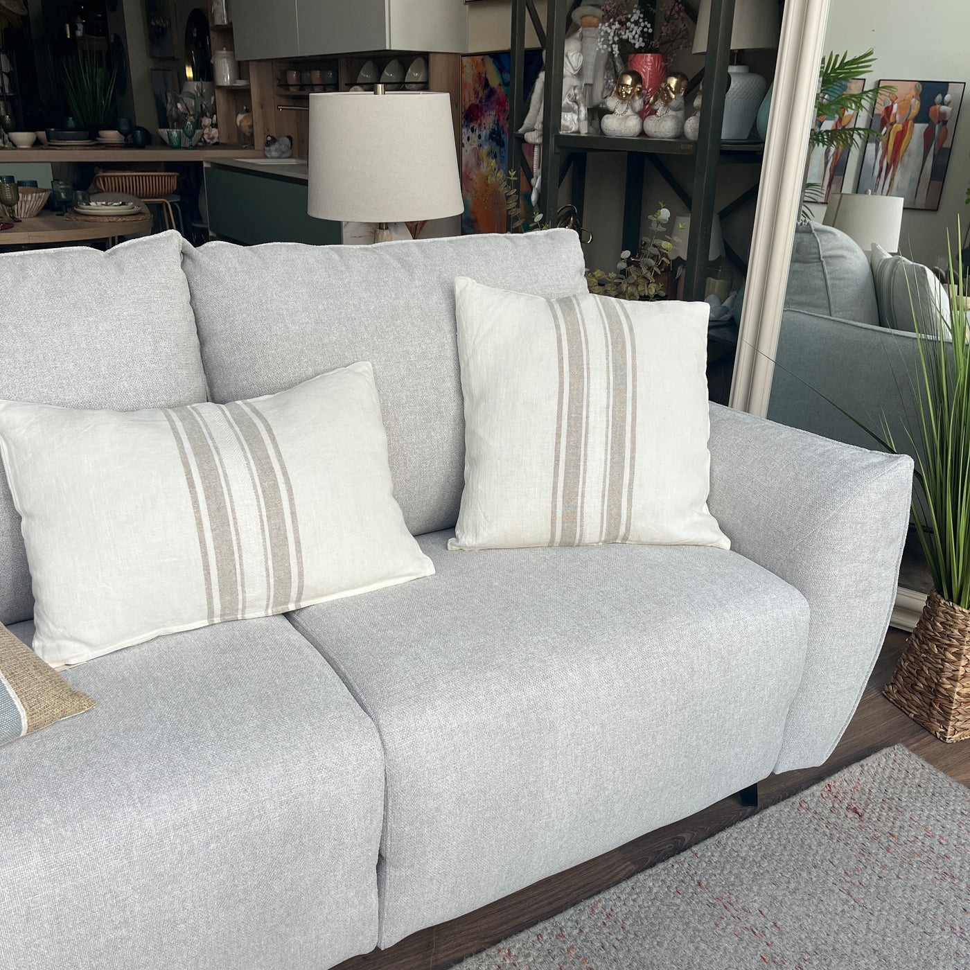 Textil Cojines Fibras naturales Blanco roto