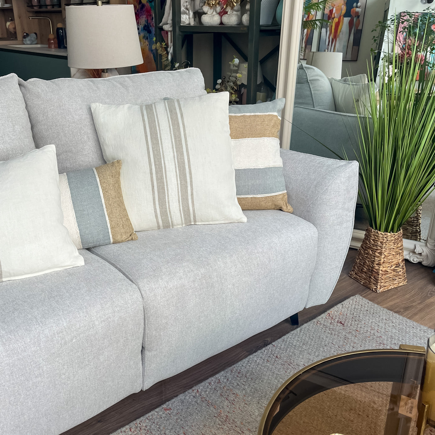 Textil Cojines Fibras naturales Blanco roto