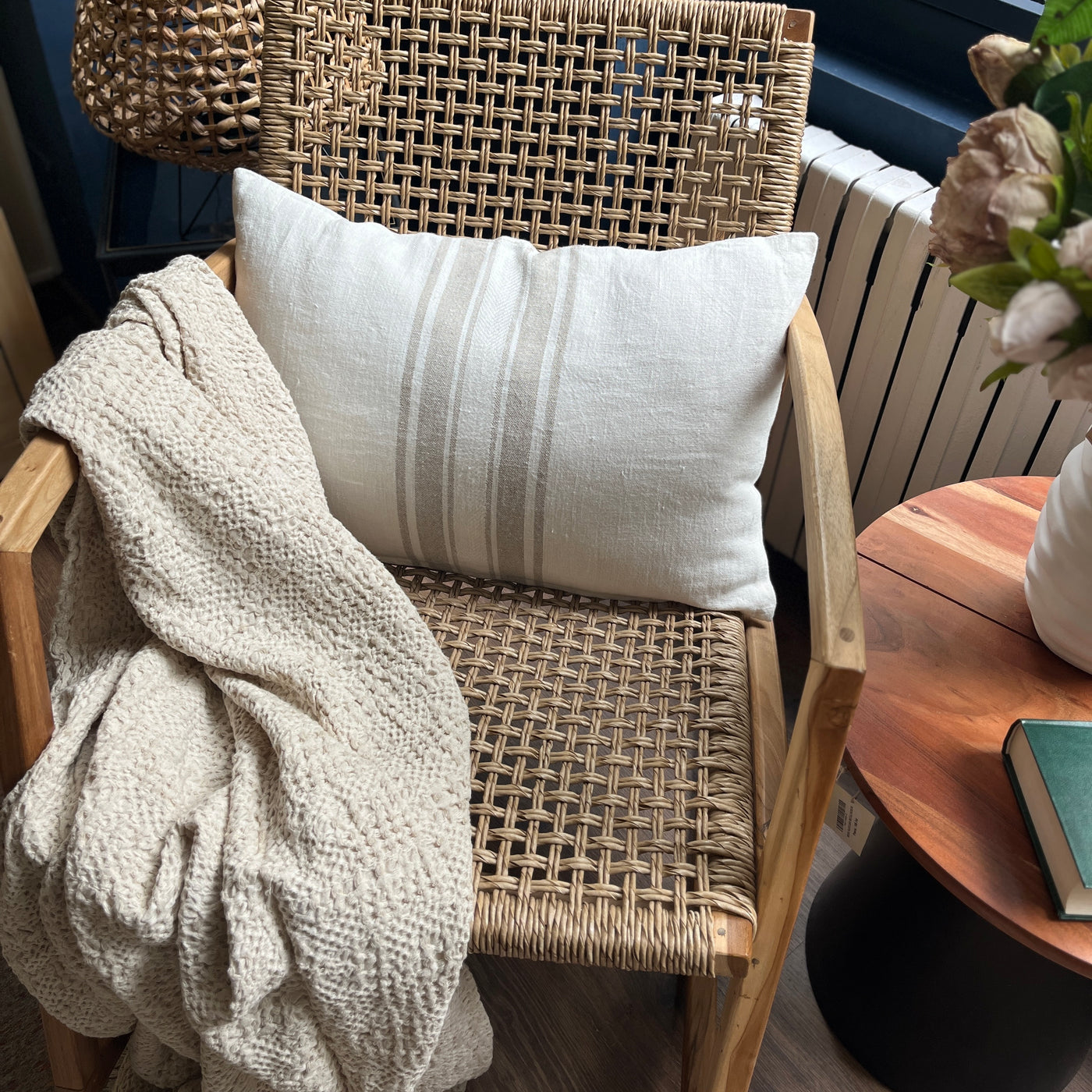 Textil Cojines Fibras naturales Blanco roto