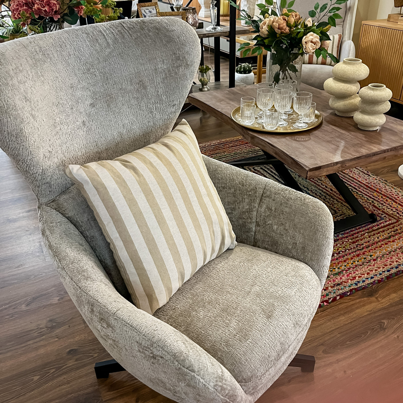 Textil Cojines Fibras sintéticas Beige