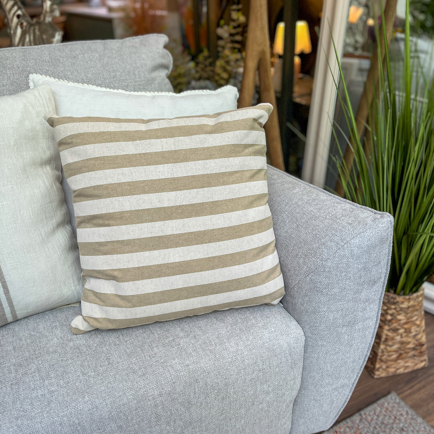 Textil Cojines Fibras sintéticas Beige