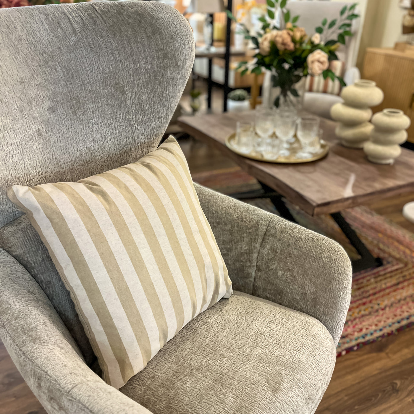 Textil Cojines Fibras sintéticas Beige