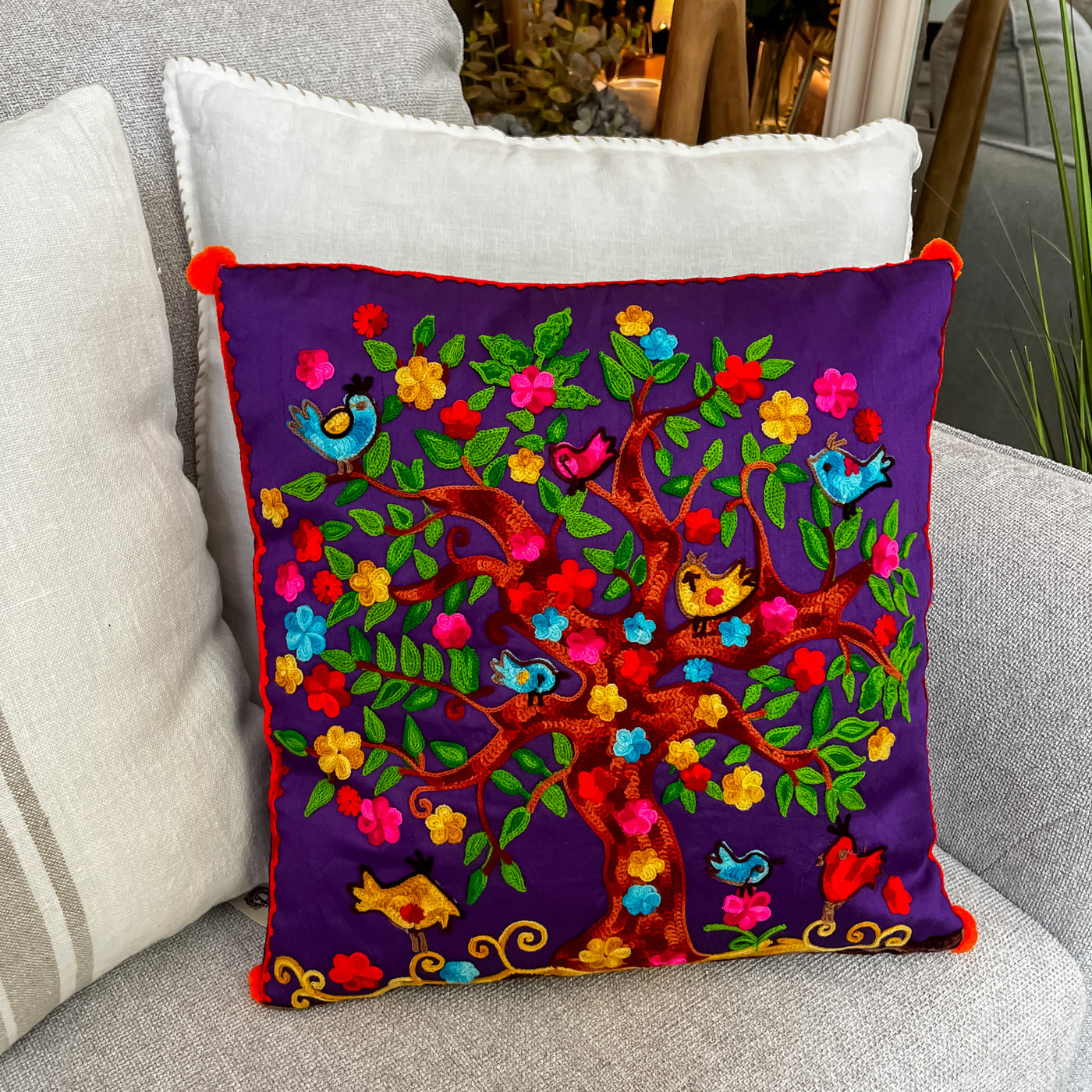 Textil Cojines Fibras sintéticas Estampados