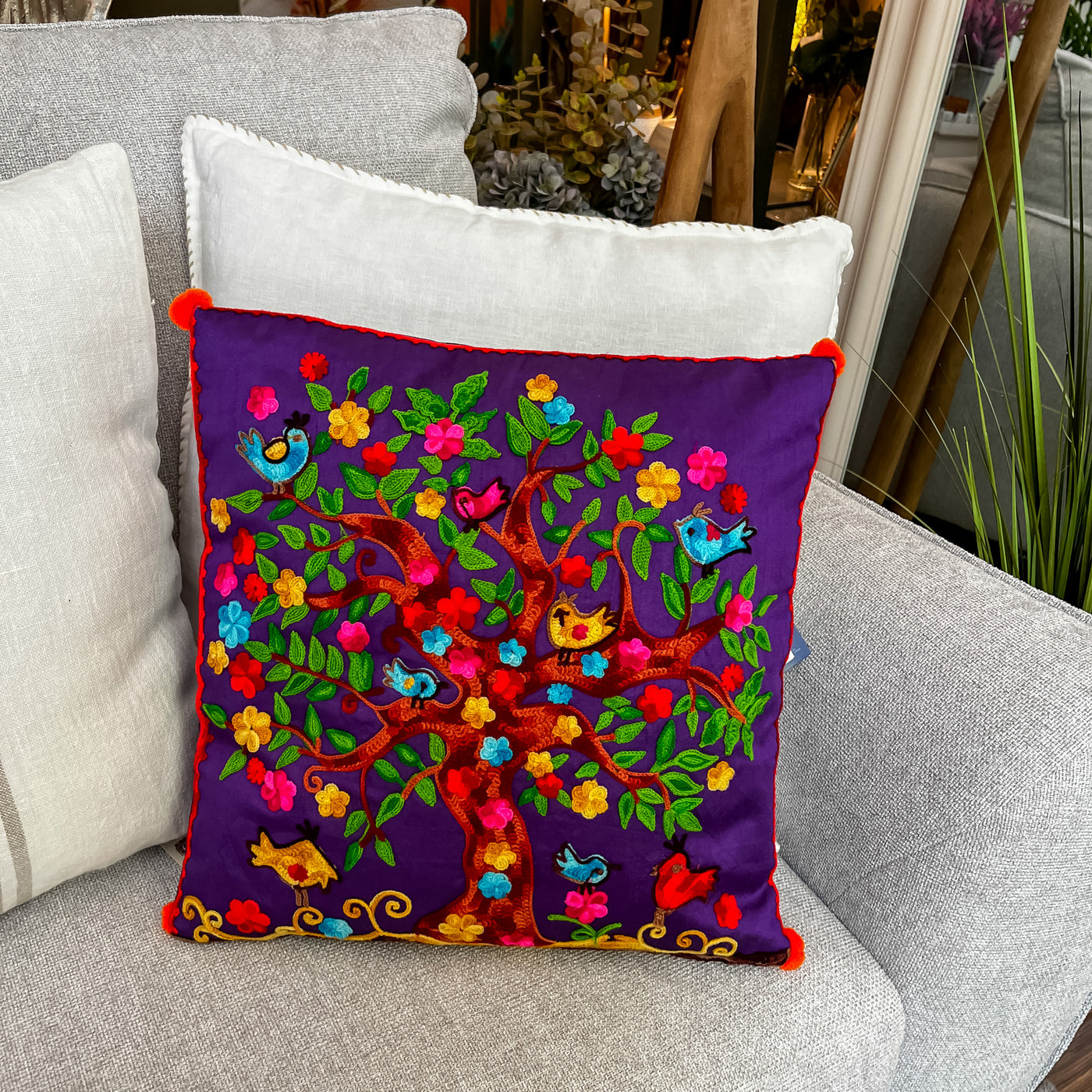 Textil Cojines Fibras sintéticas Estampados