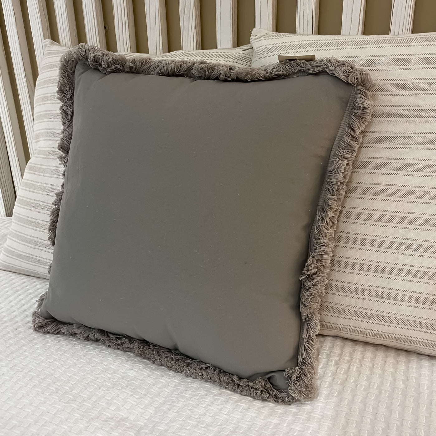 Textil Cojines Fibras sintéticas Gris