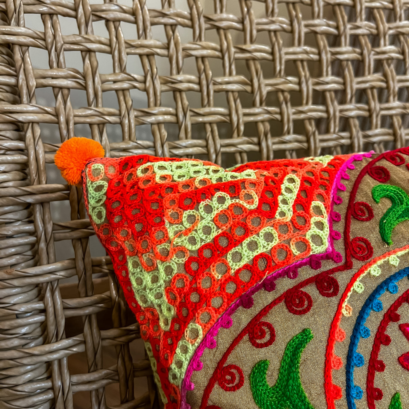 Textil Cojines Fibras sintéticas Multicolor
