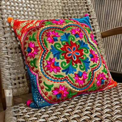 Textil Cojines Fibras sintéticas Multicolor