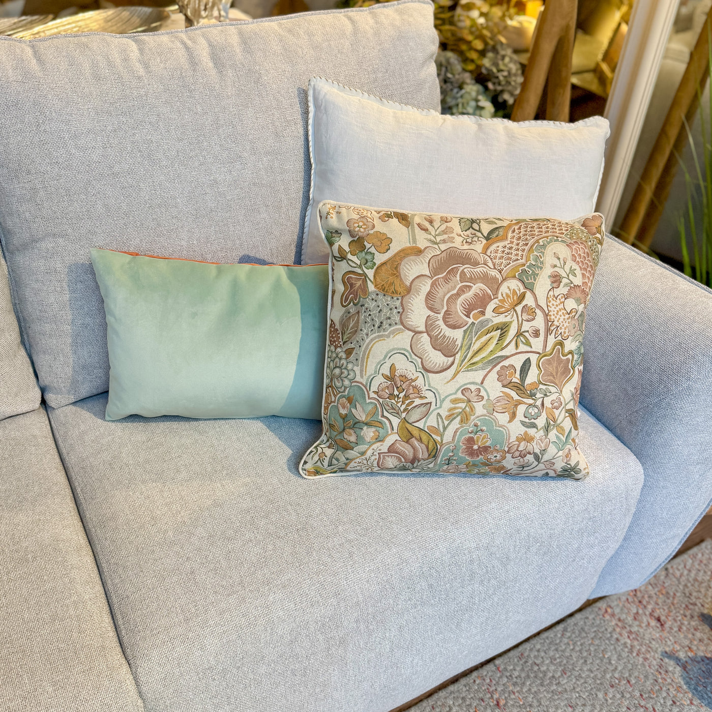 Textil Cojines Lino Marrón