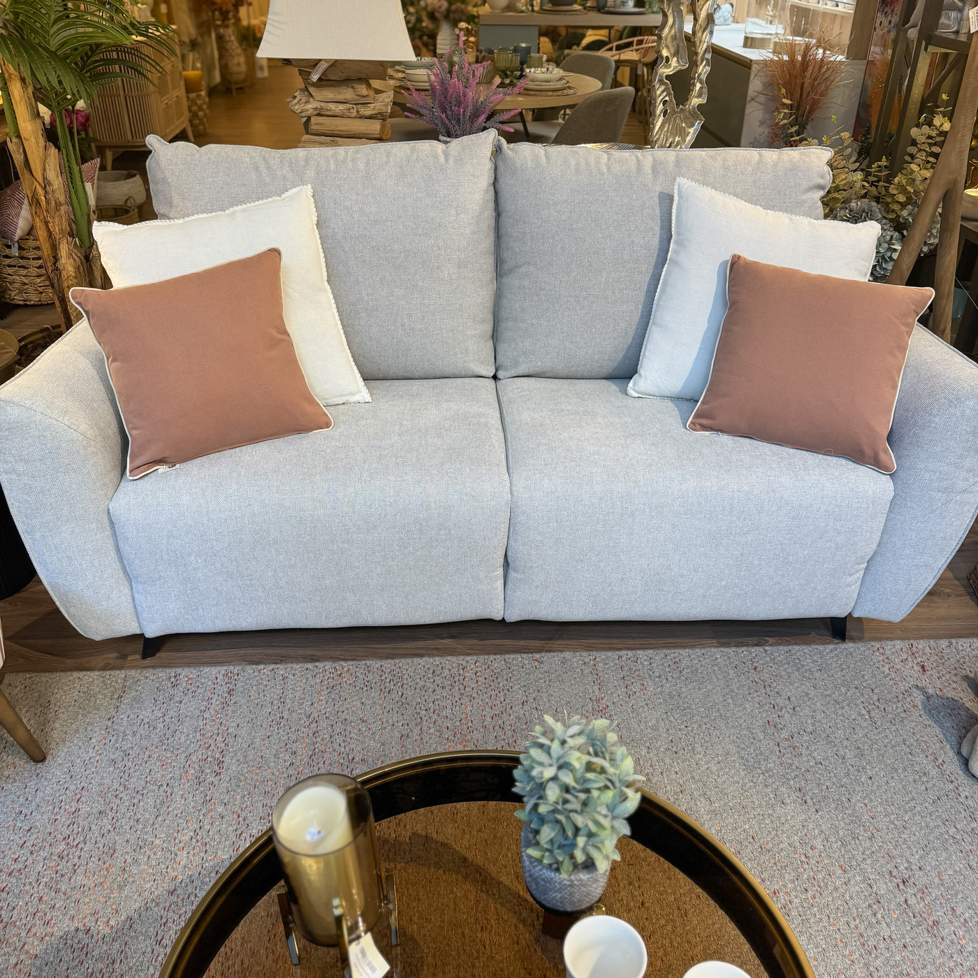 Textil Cojines Lino Marrón