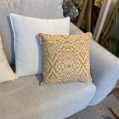 Textil Cojines Lino Mostaza