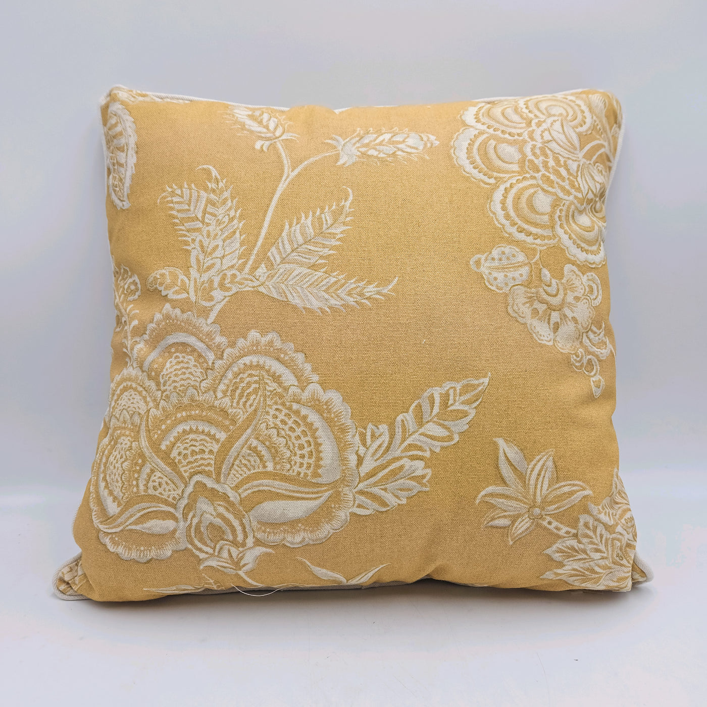Textil Cojines Lino Mostaza