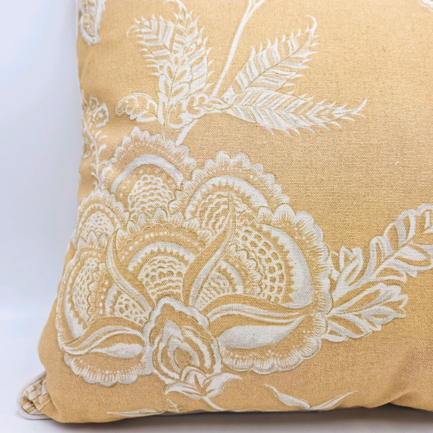 Textil Cojines Lino Mostaza
