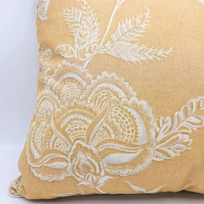 Textil Cojines Lino Mostaza