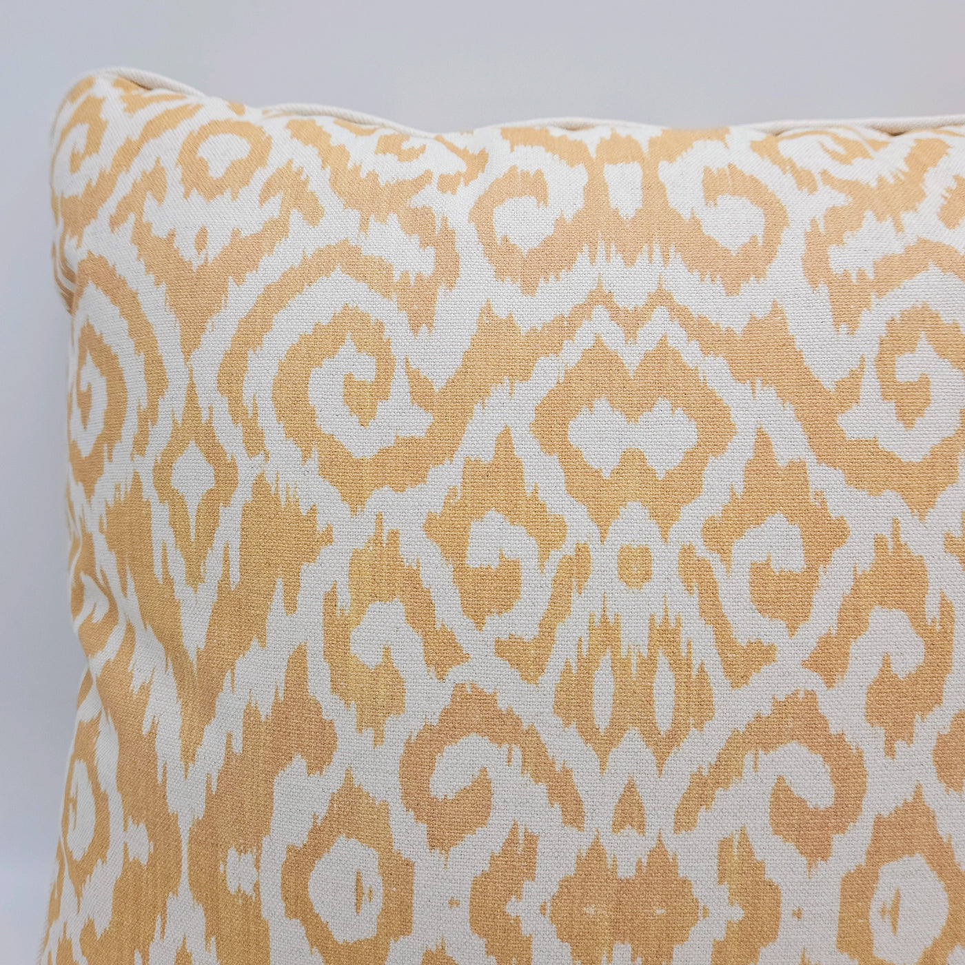 Textil Cojines Lino Mostaza