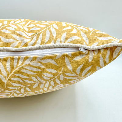 Textil Cojines Lino Mostaza