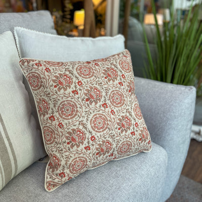 Textil Cojines Lino Naranja