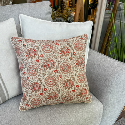 Textil Cojines Lino Naranja