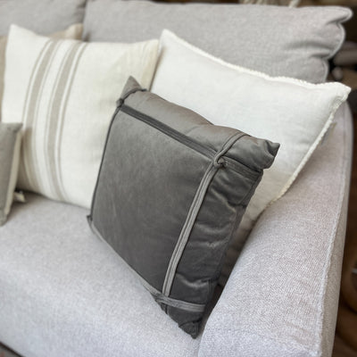 Textil Cojines Terciopelo Gris