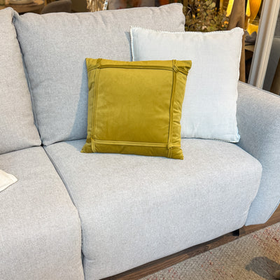 Textil Cojines Terciopelo Mostaza