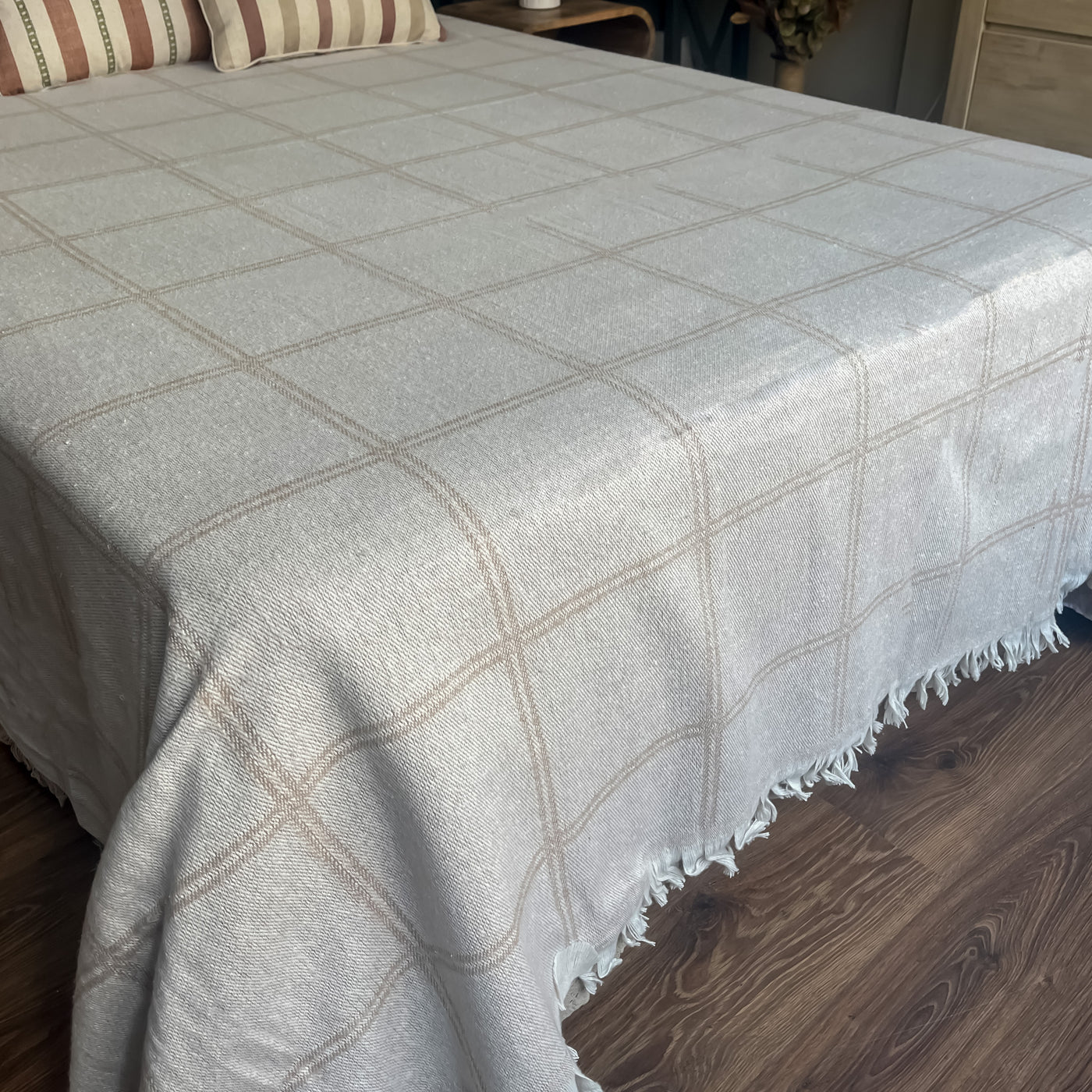 Textil Colchas Fibras naturales Beige