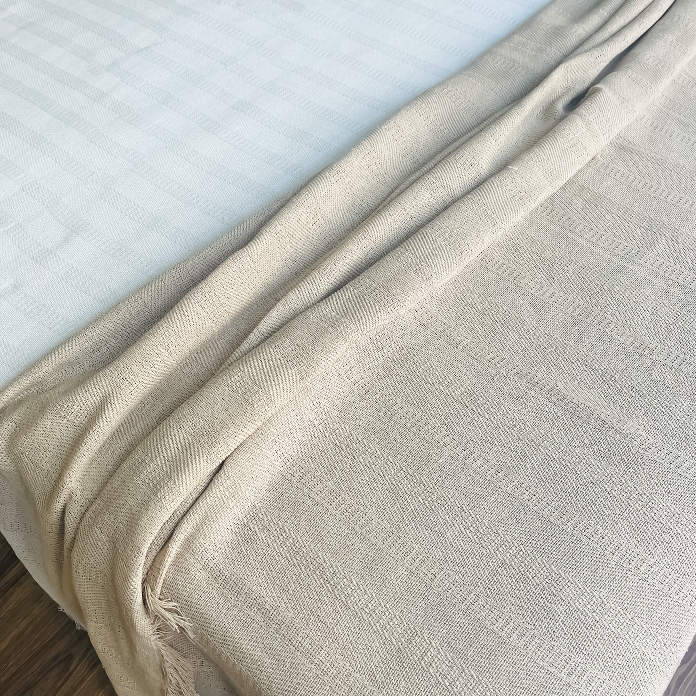 Textil Colchas Fibras naturales Beige