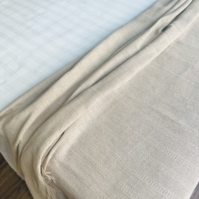 Textil Colchas Fibras naturales Beige