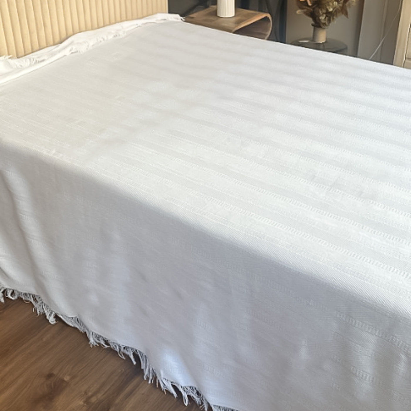 Textil Colchas Fibras naturales Blanco