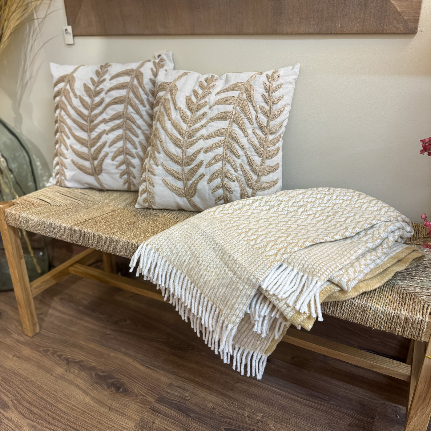 Textil Mantas y plaids Beige