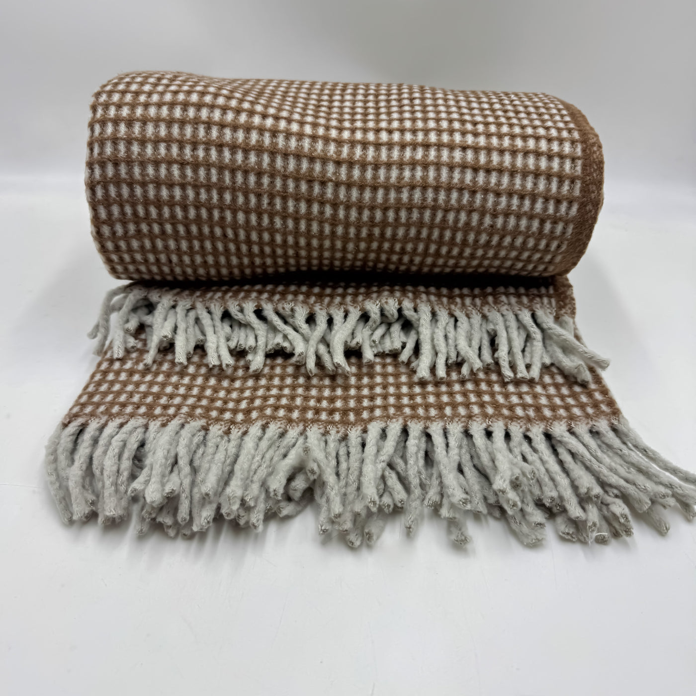 Textil Mantas y plaids Fibras naturales Marrón