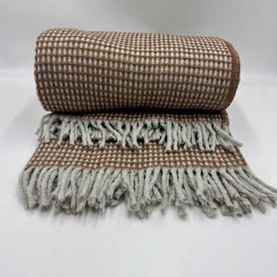 Textil Mantas y plaids Fibras naturales Marrón